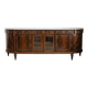 Buffet ancien avec marbre blanc