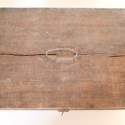 Wooden pre-war box with metal handle