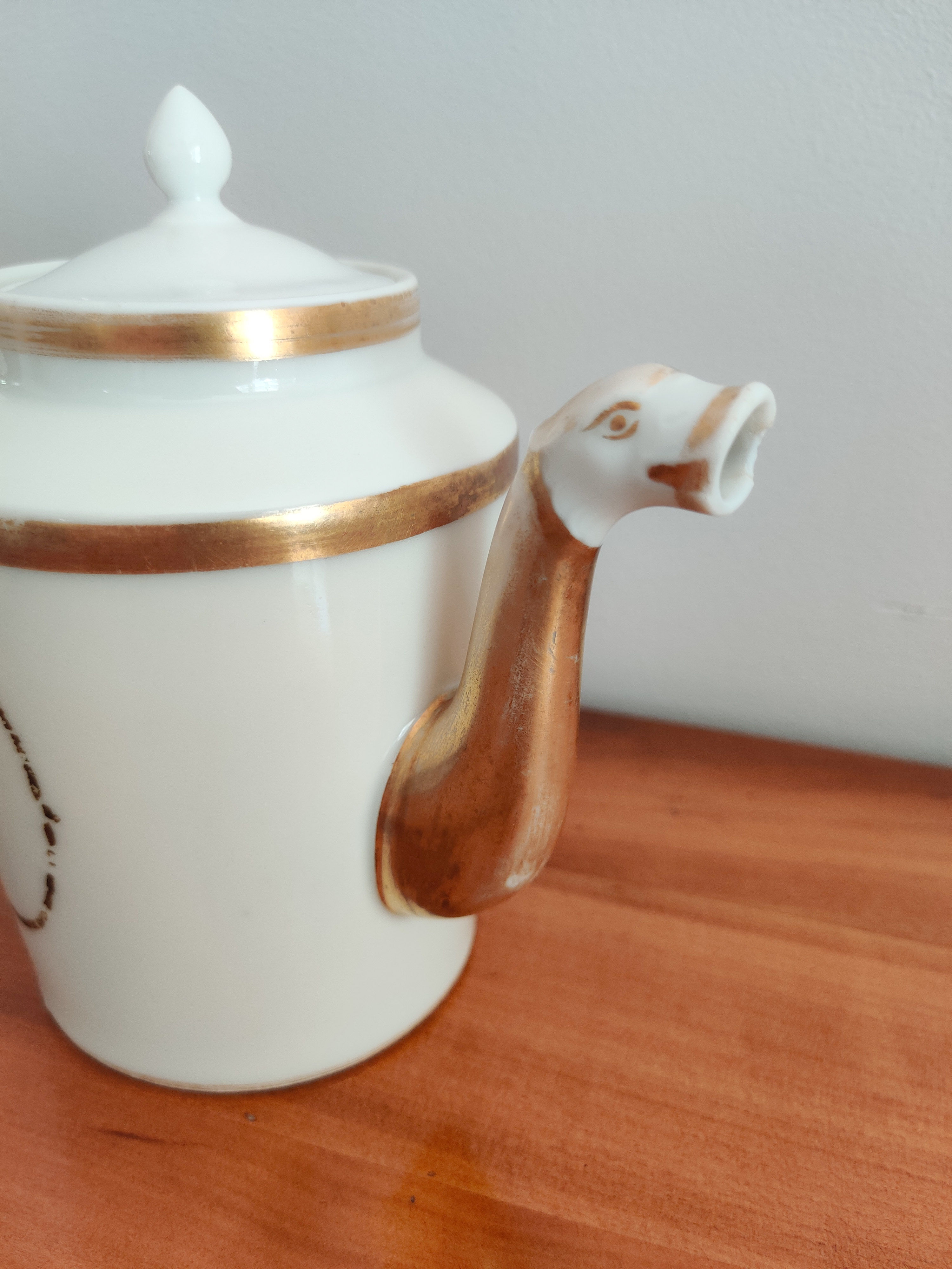 Antique porcelain teapot