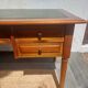 Green leather top desk