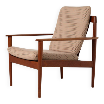 Fauteuil en teck danois par Grete Jalk pour Poul Jeppesen, années 1960.