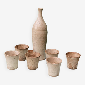 Stoneware service, pottery from Bois de Laud