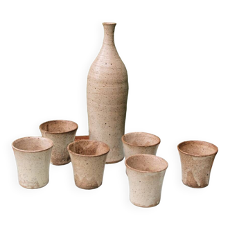 Stoneware service, pottery from Bois de Laud