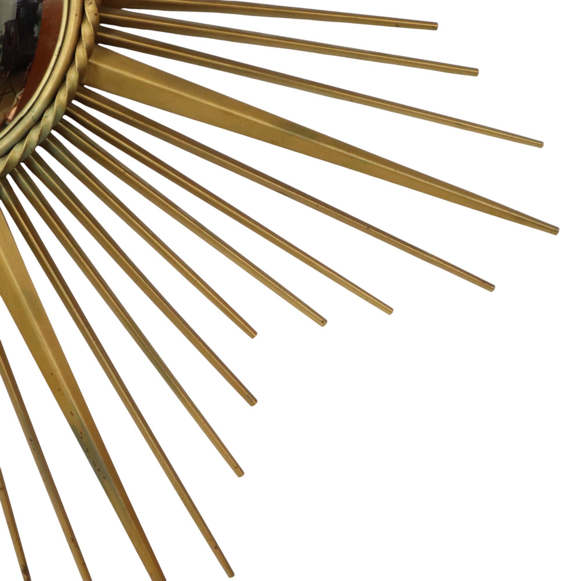 Large Vintage Sun Mirror Chaty Vallauris XL France 91cm