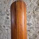 Large French folding screen in pine, room divider, 1950s, attributed to Baumann.