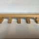 Bamboo wood coat rack