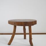 Tabouret bass table brutalist elm