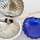 Stainless steel scallop butter dish, 1950s (ref 3)