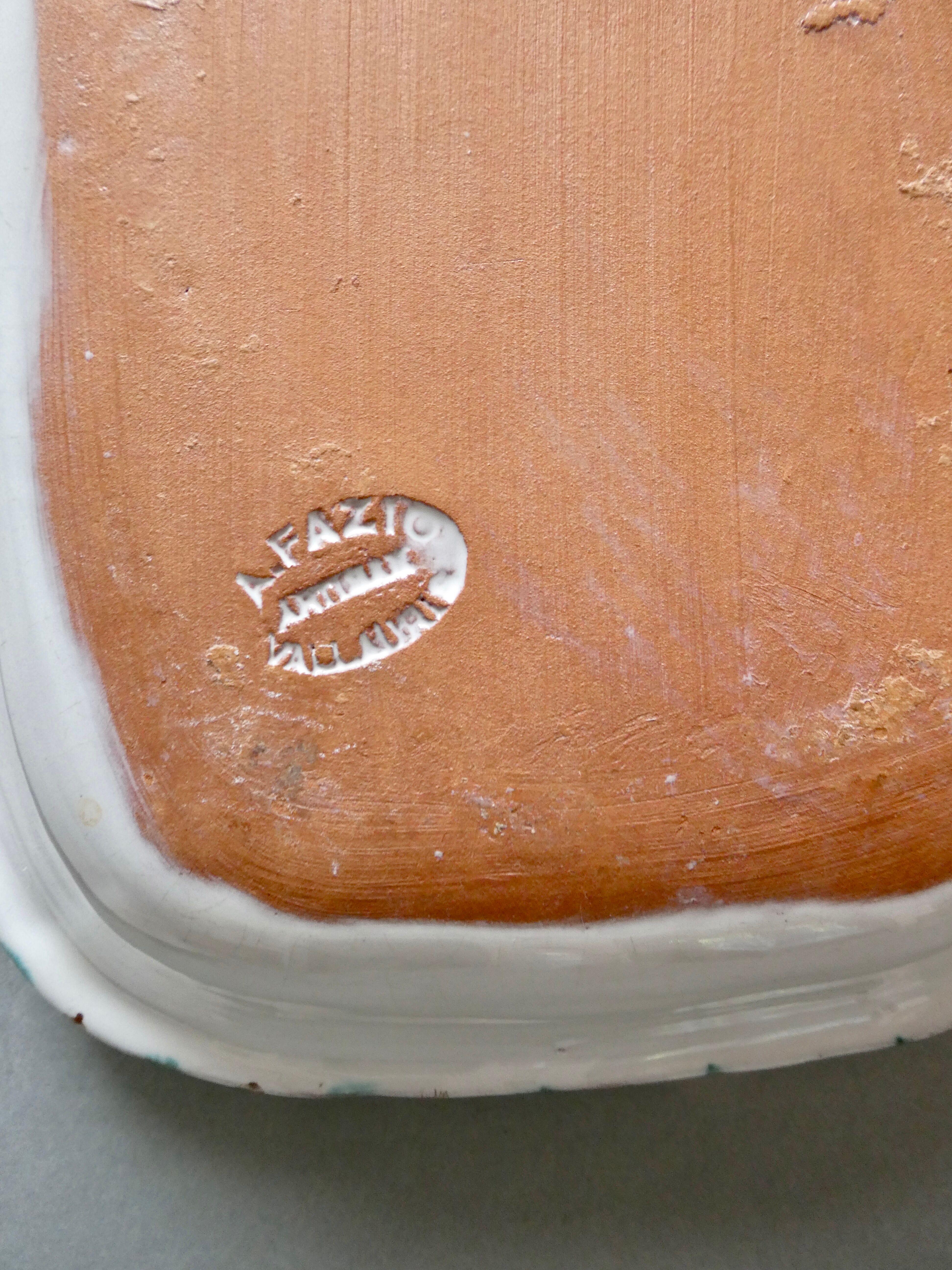 2 ceramic dishes, Fazio Vallauris SAP, 60s