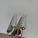 Applique en laiton et verre 1950