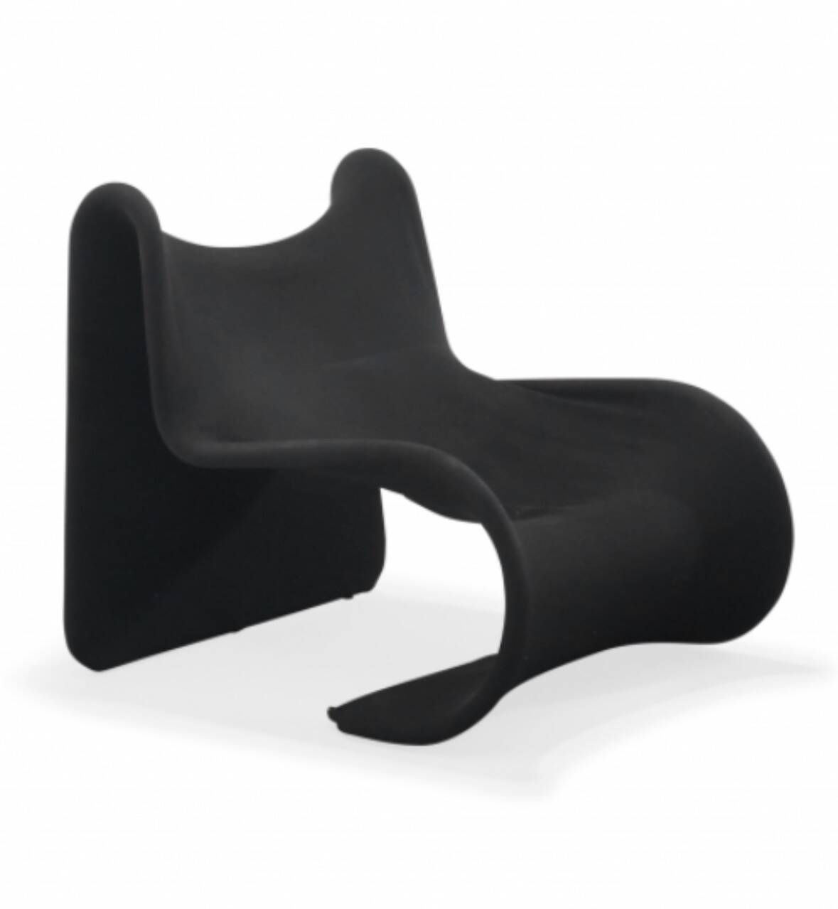 Black Tormentia lounge chair by Enrico Cesana for Busnelli