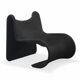 Black Tormentia lounge chair by Enrico Cesana for Busnelli
