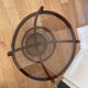 Curved rattan coffee table