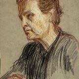 Tableau study Pastel Ed. Pannetier (1884-1965) Portrait