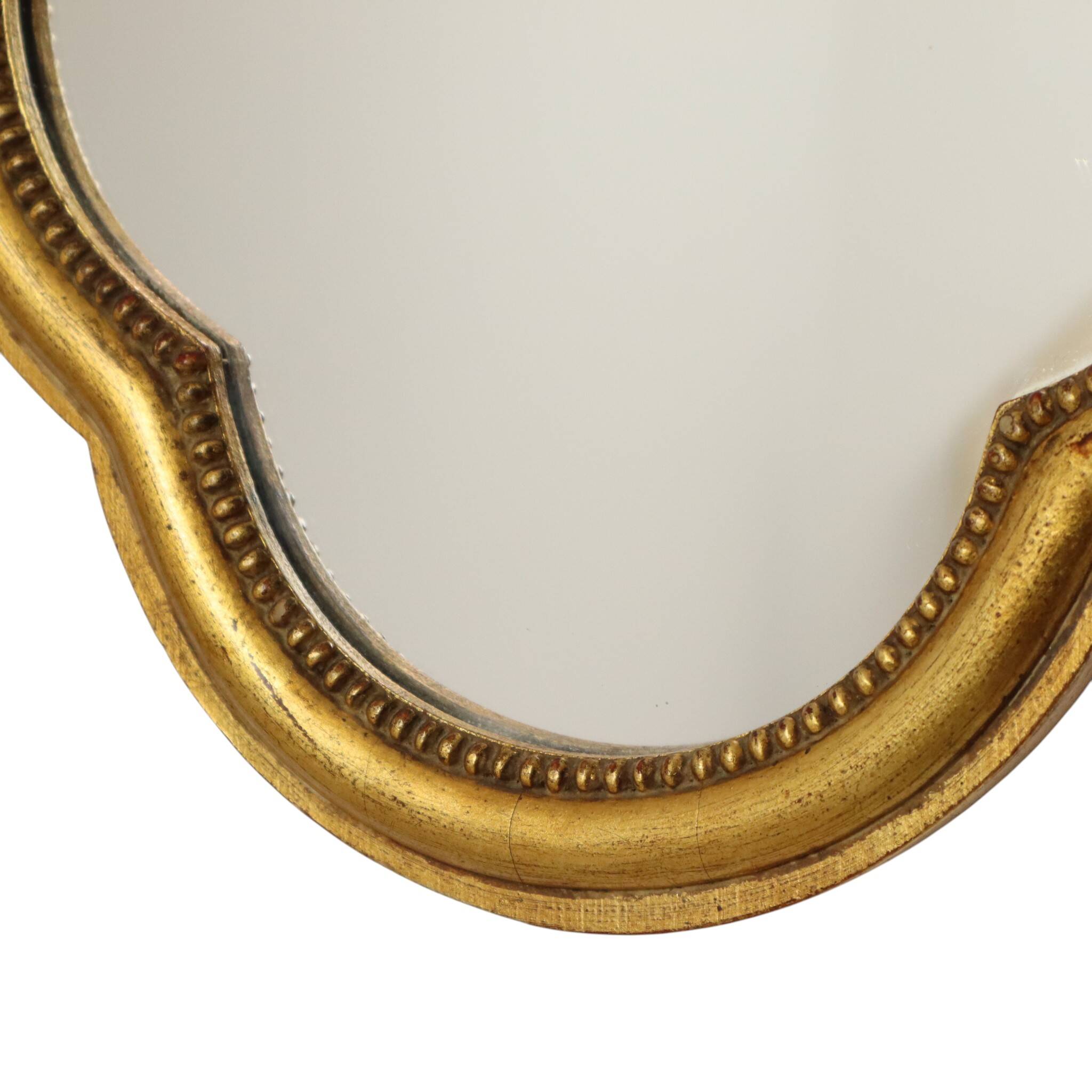 Miroir en bois de style baroque doré français classique 54 cm