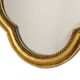 Miroir en bois de style baroque doré français classique 54 cm