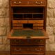 Mahogany drop-leaf secretary – Louis XVI period