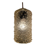 Amber bubble glass pendant light from the 60s