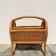 Panier / porte-revues rotin vintage