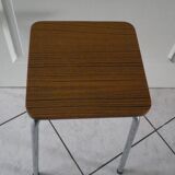 Black streaked brown formica stool 70