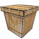 Mid Century Rohe Noordwolde rattan basket by Dirk van Sliedrecht 60's Design