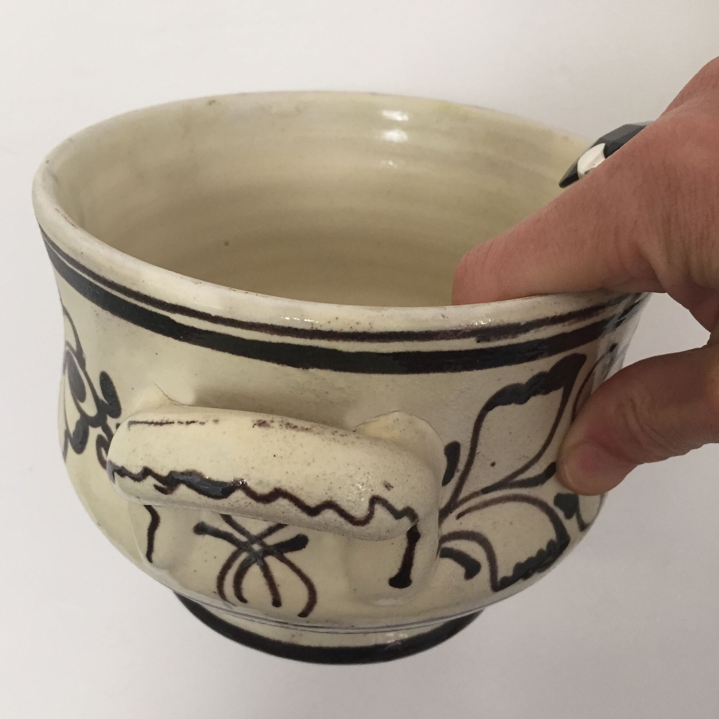 Artisanal pot Ilyés Vészti Mihaly (Romania) H19xØ17cm