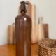 Bouteille en grès marron vintage