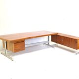 Large exclusive vintage rosewood corner desk by Voko made in the 1960s