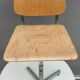 Adjustable vintage wood metal child chair