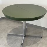 Extendable round table, foot chrome year 70