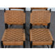 Suite 4 chaises vintage en bois, fabrication tchèque, 1950