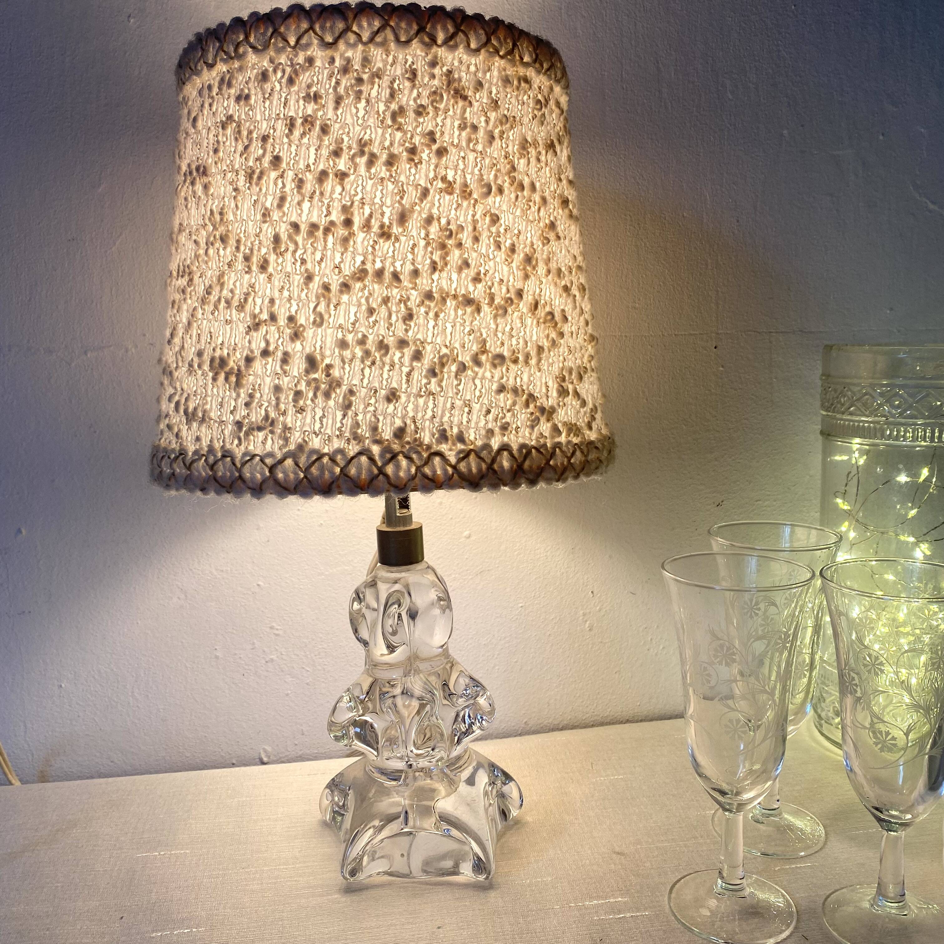 Daum style crystal lamp, 1950s
