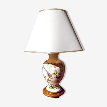 Lampe oiseaux, fleurs et coccinelles