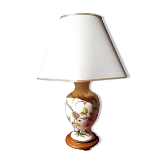 Lampe oiseaux, fleurs et coccinelles