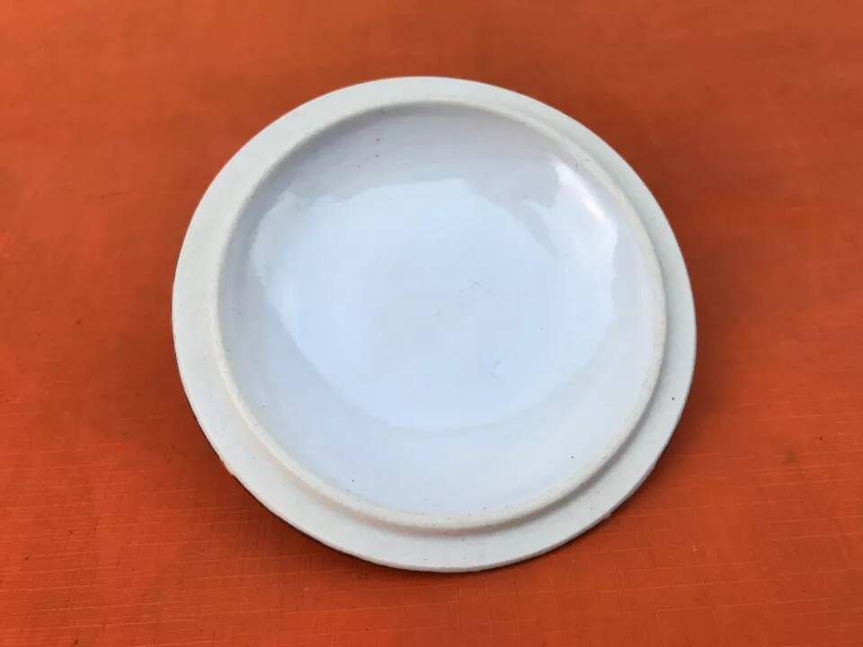 1960s Round Ceramic Terrine with "fat lava" effect