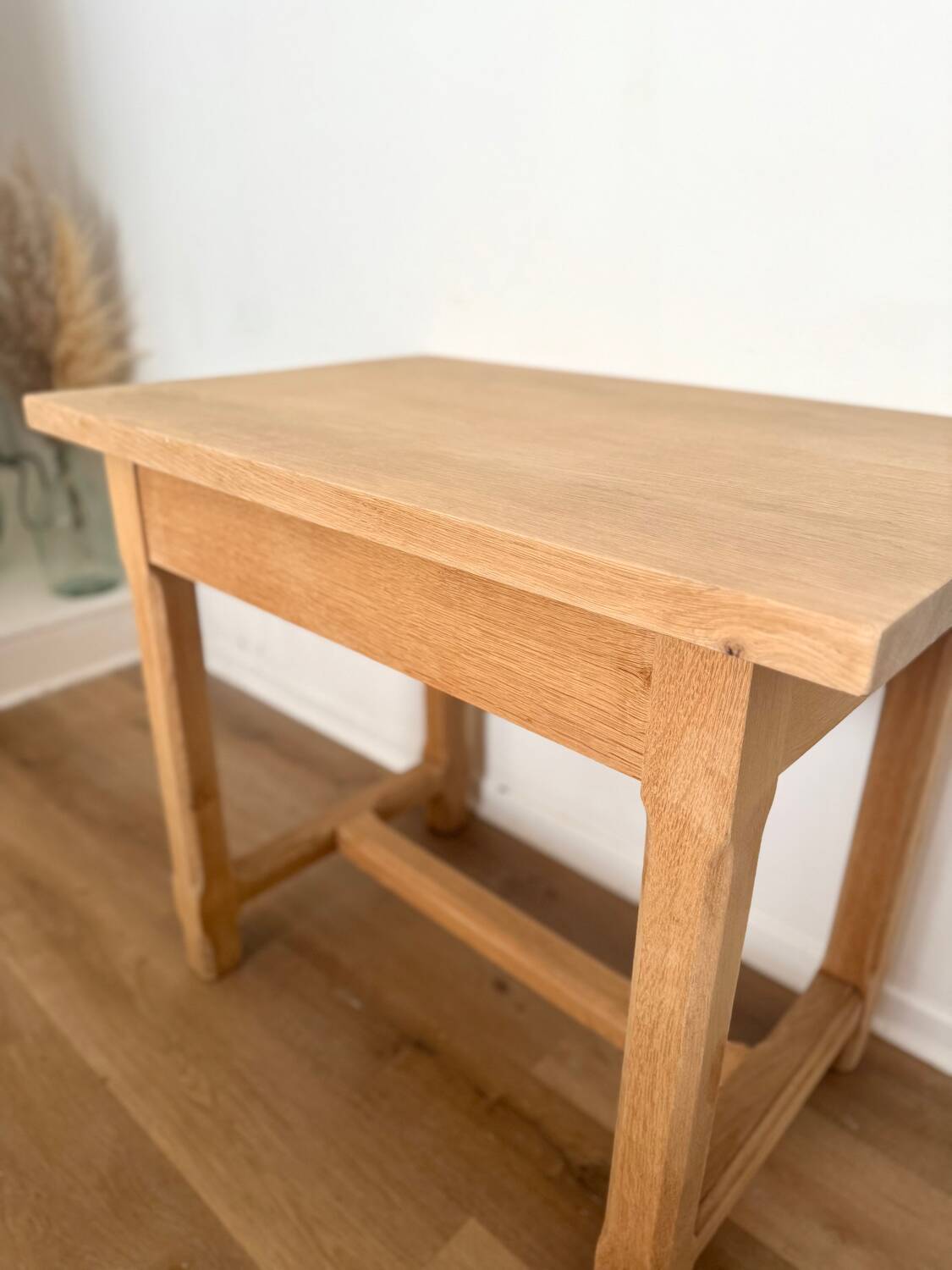 Small oak farmhouse table