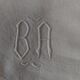 Antique linen cotton mixed sheet monogram BA 220 X 290 cm