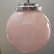 Ceiling lamp globe ball Art Deco opaline Clichy pink 1930