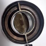 Postmodern Chrome-Plated and Varnished Metal Ashtray Stand by Stilnovo, Italy