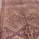 Purple Vintage Beni Mguild Rug 186 x 353 cm - Handmade Berber Wool Rug