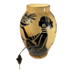 Ceramic tea light lamp, grandjean jourdan for vallauris