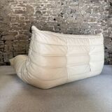 Togo 2-seater leather sofa by Michel Ducaroy for Ligne Roset
