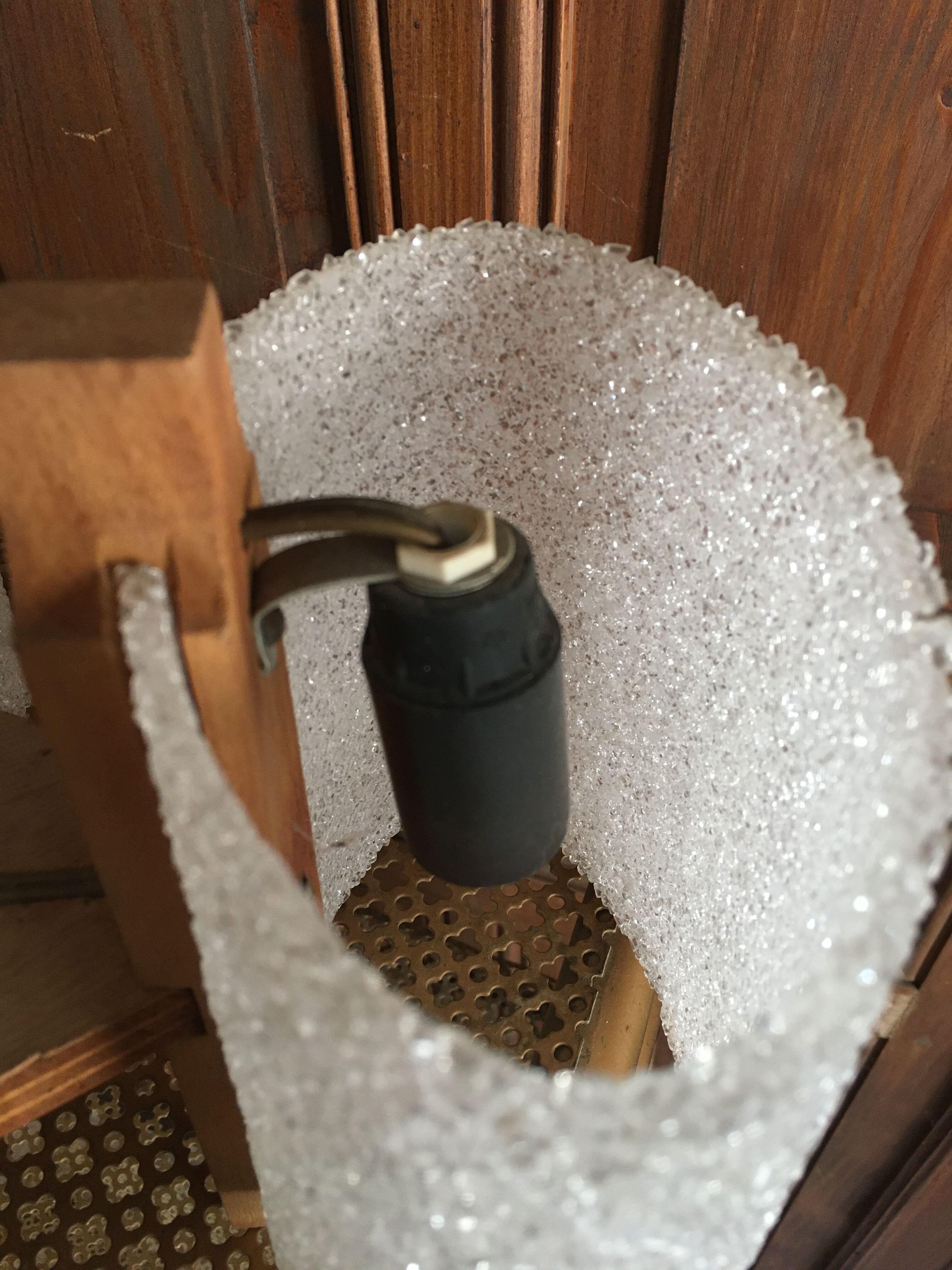 Scandinavian vintage chandelier 8 appliques