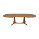 Oval table with 2 extensions baumann vintage central foot