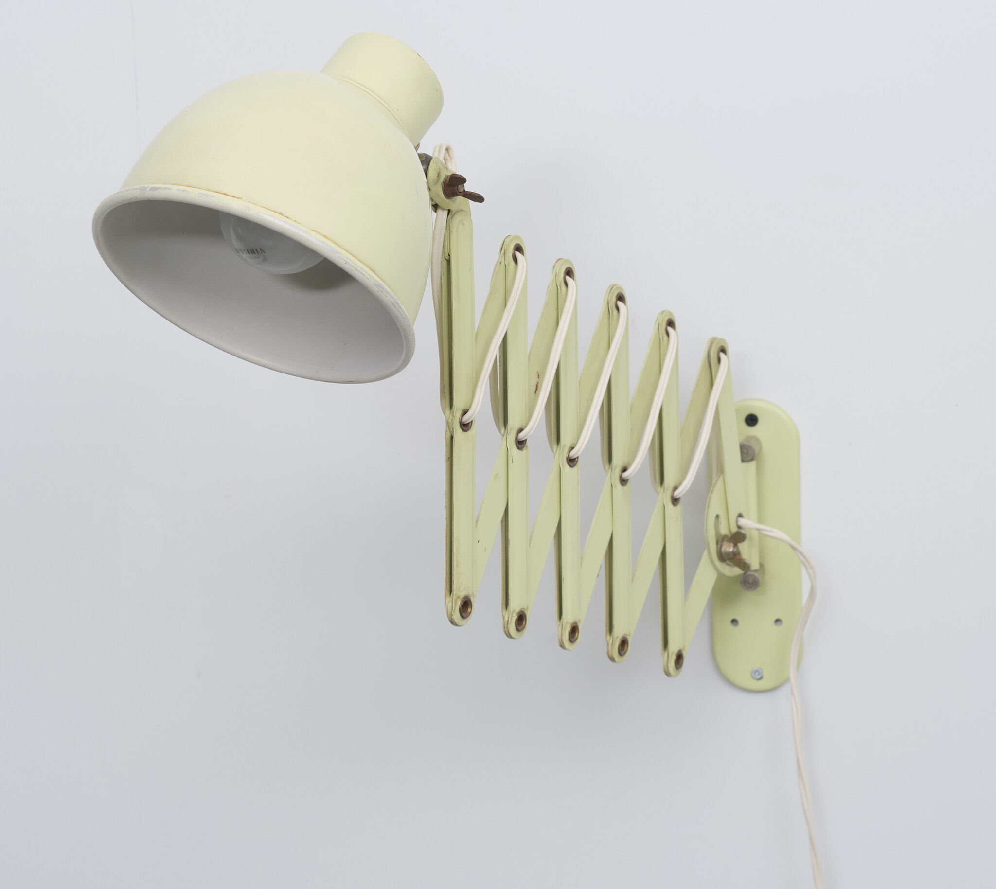 Metal Scissor Wall Lamp 1950s, Dutch