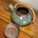 Glazed stoneware teapot