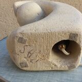 Light stone carved to Albert Tormos