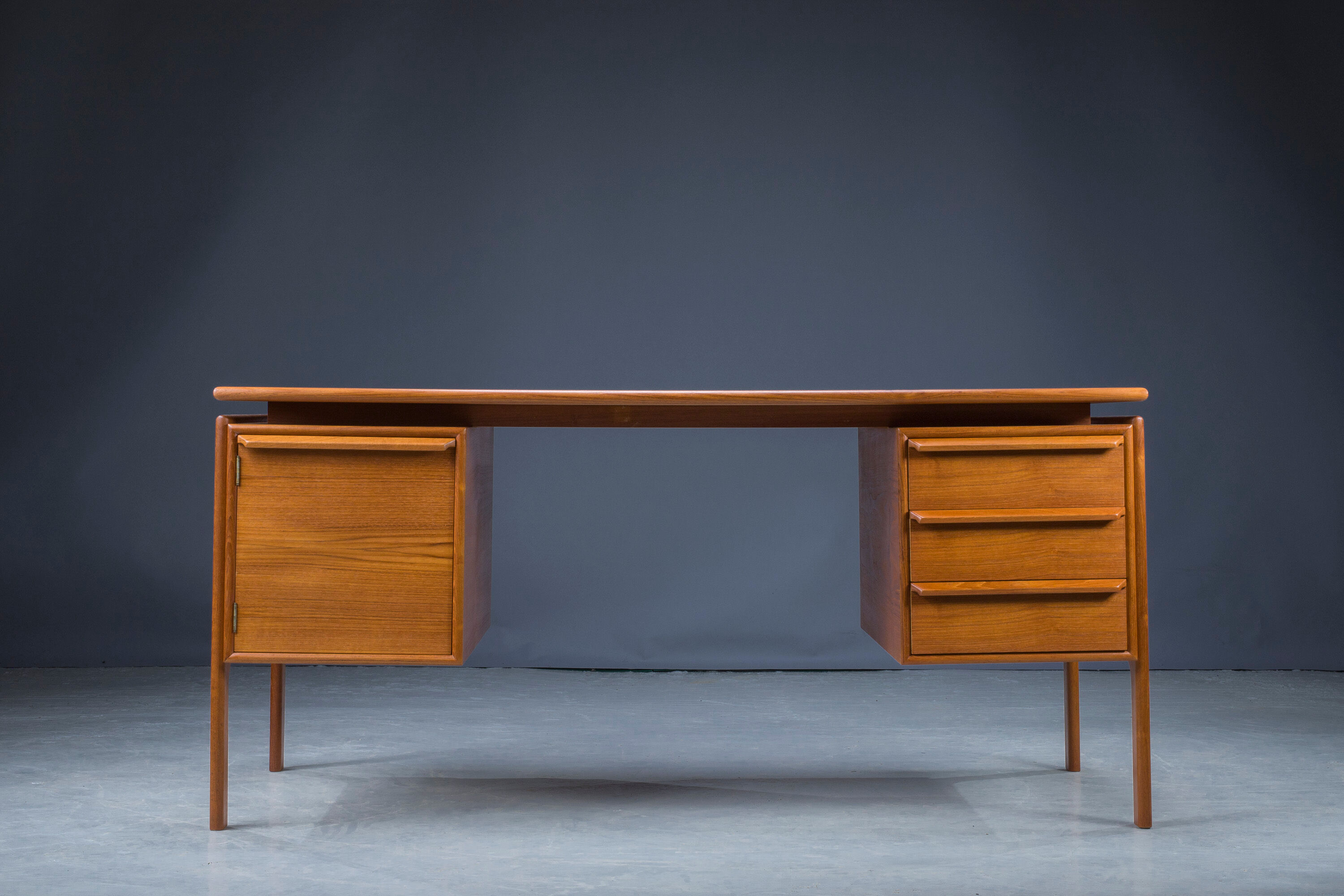 Mid-Century Teak Desk from GV Møbler, 1960s