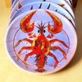 Fish plates, Brunner, Vence 1960