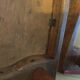 Vintage red wooden bistro chairs THONET 1950